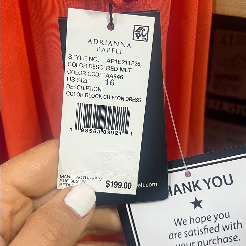 Adrianna Papell Pink & Orange Halter Maxi Dress - Picture 5 of 5